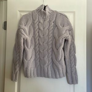 Lavender Chunky Knit Sweater